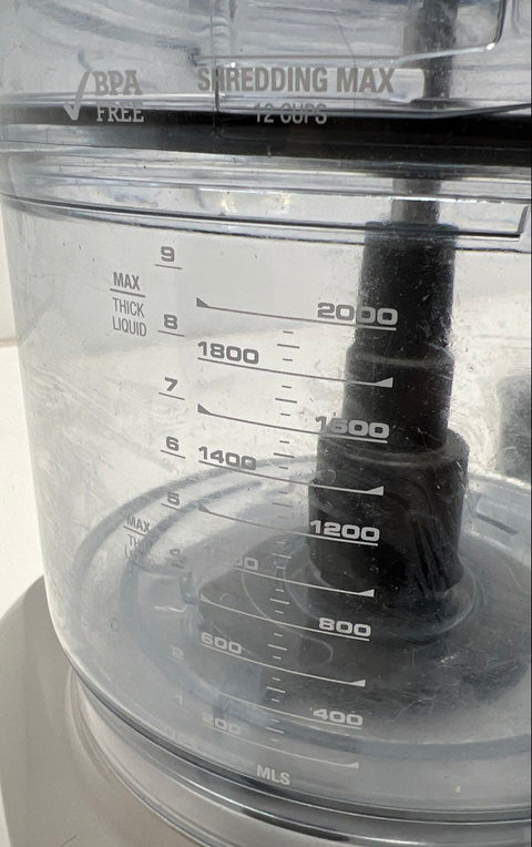 Breville 12-Cup Food Processor Silver Base With Blades For Parts Only