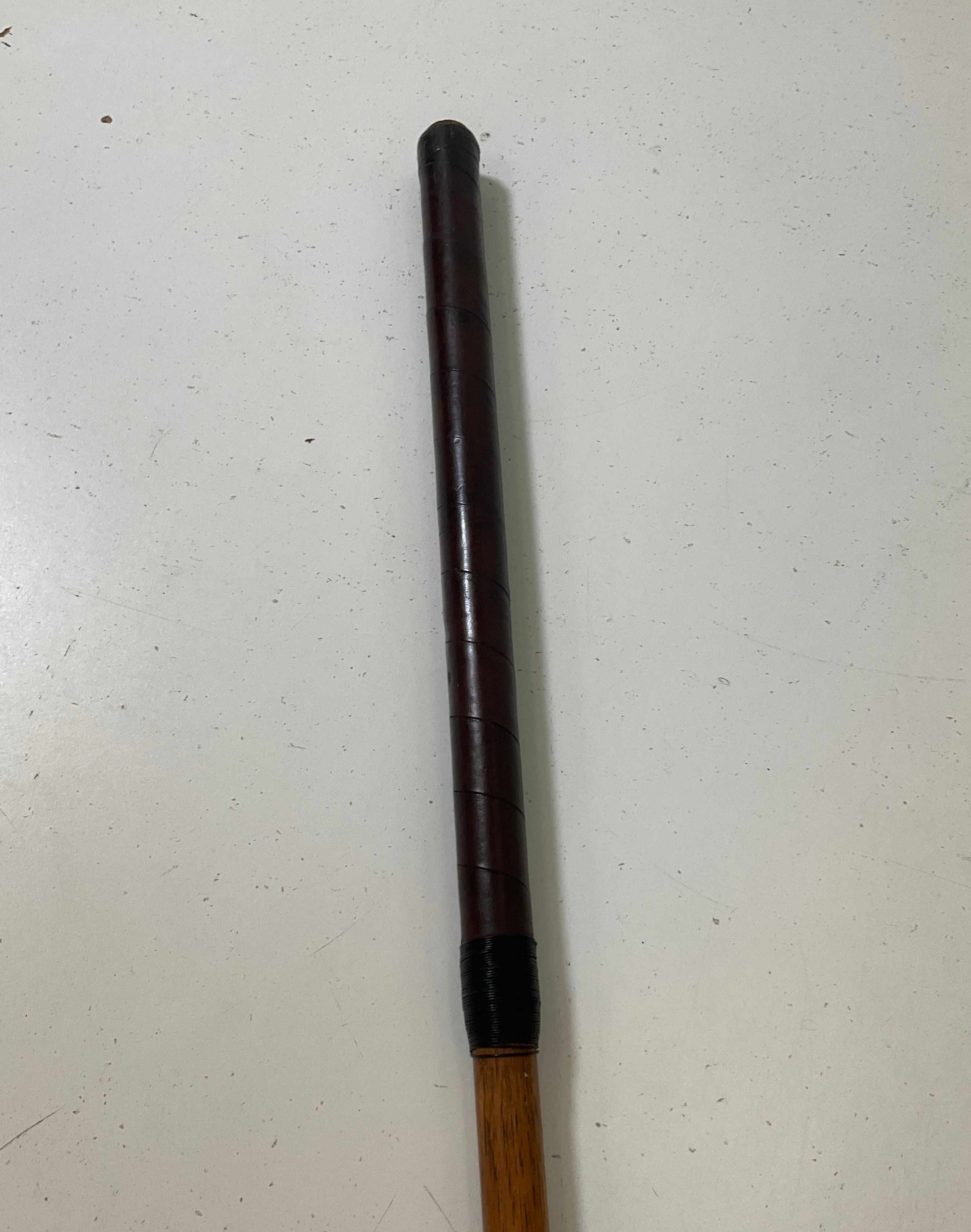Vintage St. Andrews Special Wooden Golf Driver Leather Wrapped Handle 43" Length