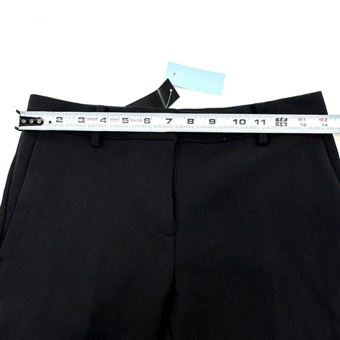 Ann Taylor Women's The Sophia Black Mid Rise Straight Leg Pants NWT Sz 0P