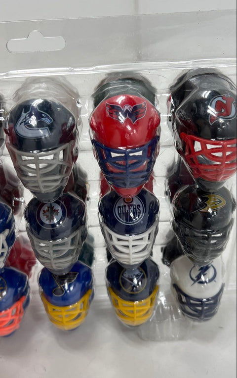 NHL Mini Goalie Mask Lot 30 Pieces Mixed Teams Plastic Collectible