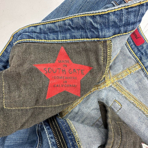 AG Adriano Goldschmied Womens The Legend Flare Jeans Medium Wash USA Sz 30