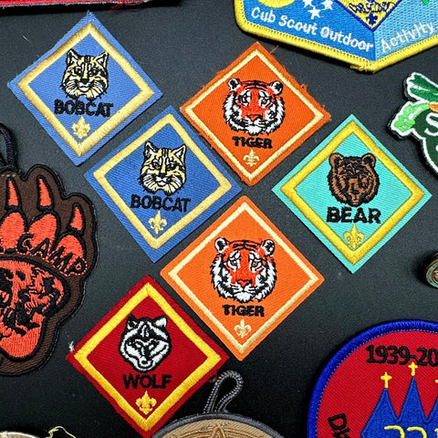 BSA Boy Scouts Memorabilia Lot Approx 60 Pcs Patches Adventure Loops Pins 2010s