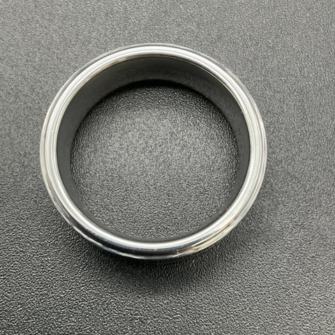 Brilliance Tungsten Carbide 1/10 CTTW Diamond Two-Tone Band Size 12