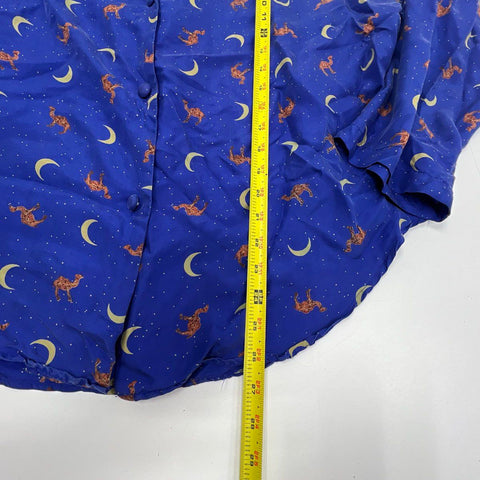 Vintage 1993 Camel Cigarettes Silk Pajama Set All Over Print Promo Sz XL