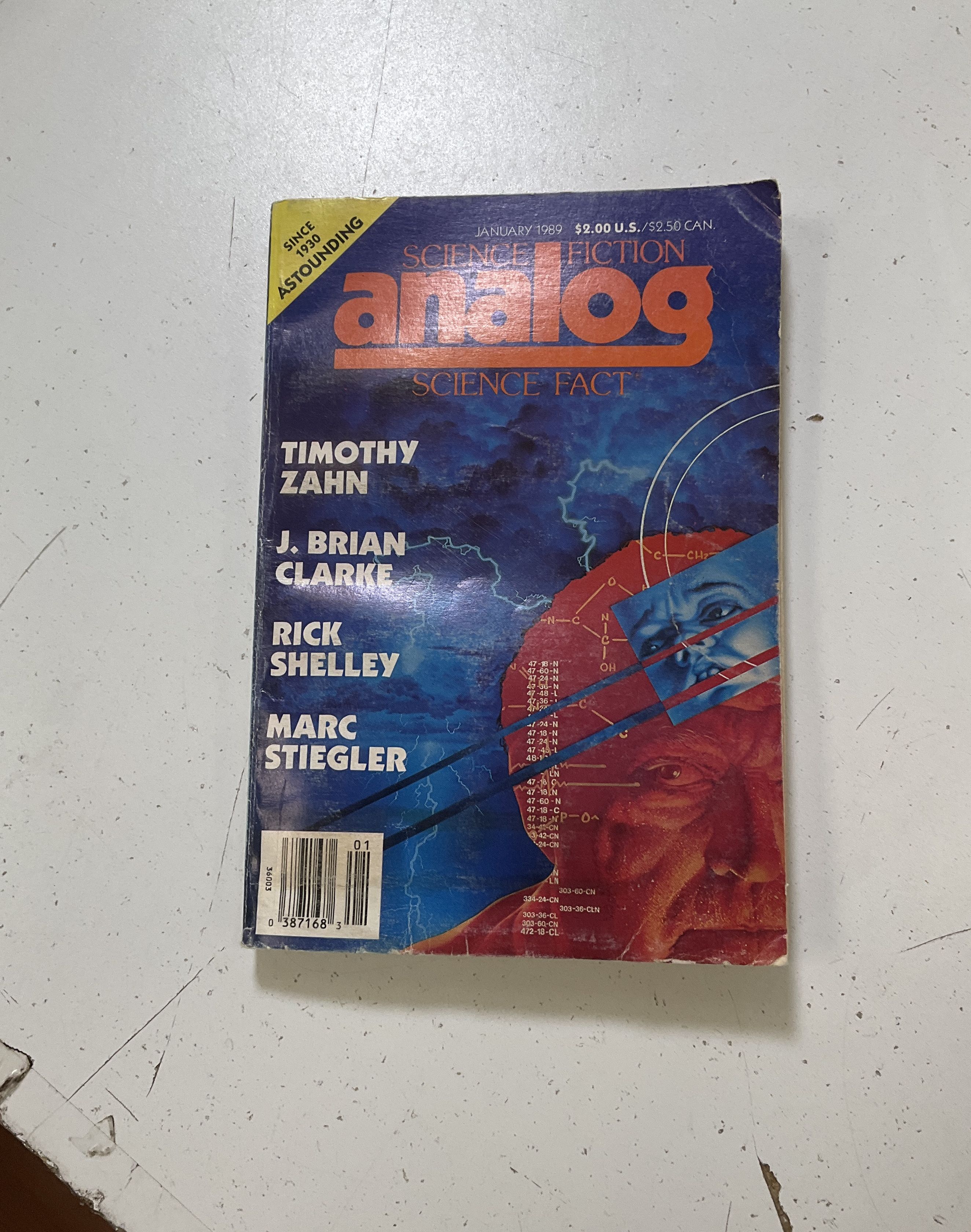 Lot Of 24 Vintage Late 1980s Analog Science Fiction Science Fact Magazines