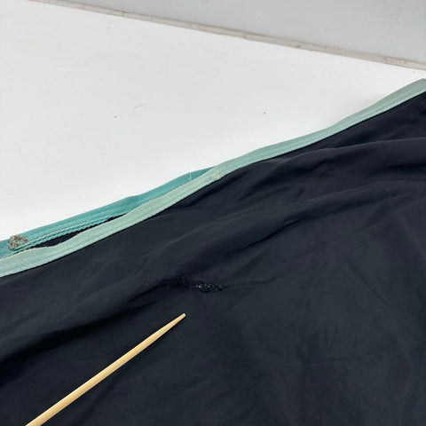 BMB Horse Blanket Turnout Sheet Black Mint Trim Adjustable Straps Approx 70in