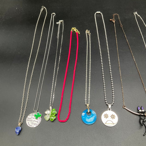 Fashion Costume Jewelry Lot of 15 Necklaces Pendants Best Friend Unicorn Cat