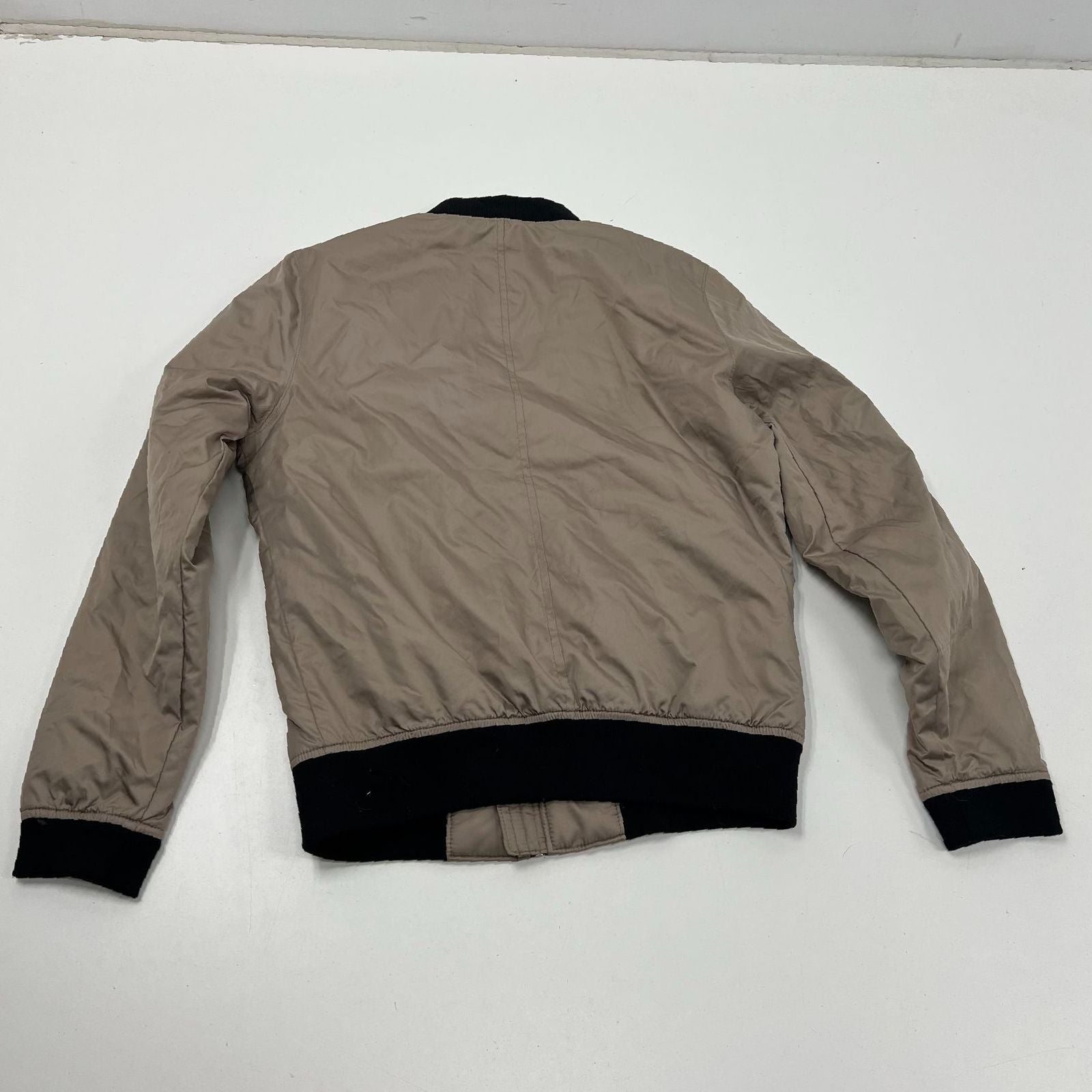 Hollister California Tan Lightweight Full Zip Bomber Jacket Men's S NWT