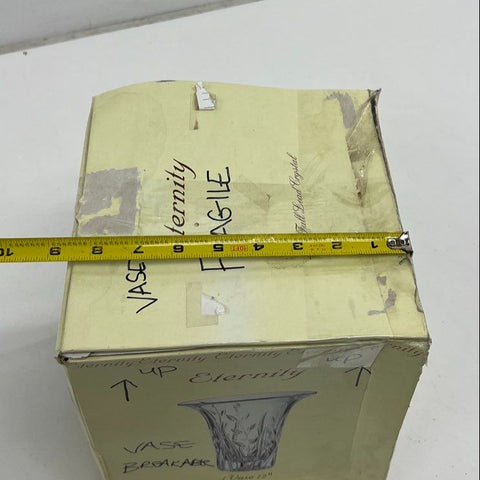 Vintage Cristal d'Arques Eternity 24% Lead Crystal Flared Flower Vase 12"