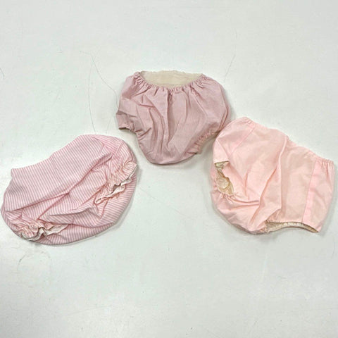 Vintage 80s 90s Baby Girl Clothes Lot Sleeper Dress Bloomer Set Newborn 3 Months