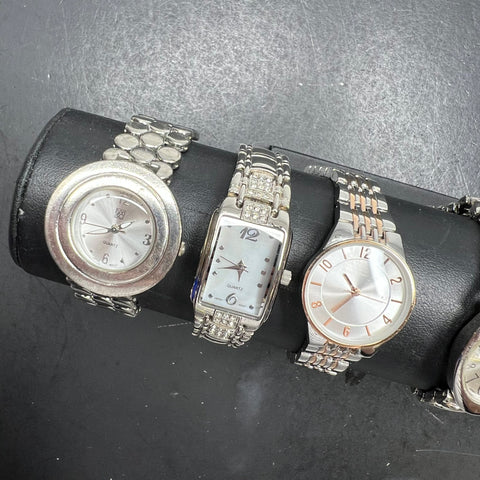 Women's Watches Lot Advance NY&Co Fmd Others Quartz Silver Tone Mixed Untested