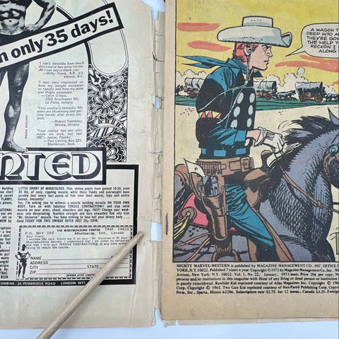 Marvel Comic Lot 1960s 1970s Western Rawhide Kid 3 Comics