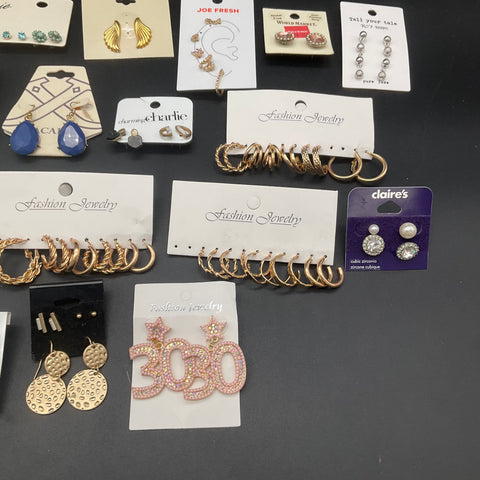 Mixed Fashion Jewelry Lot of 28 Claire's Shein Aerie Wild Fable Earrings Hoops