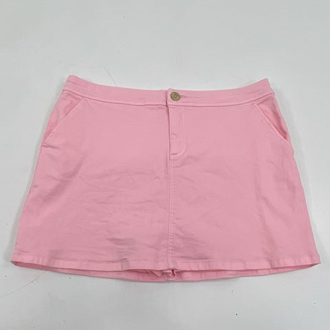 Lilly Pulitzer Women's Pink Mini Skort Stretch Twill A-Line Size 10