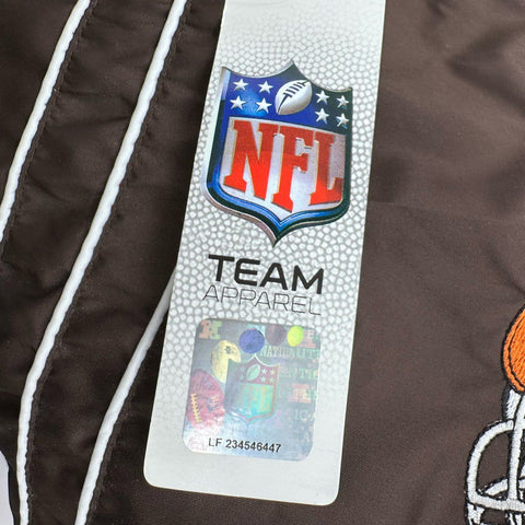 Vintage Reebok Men's Cleveland Browns NFL Full Zip Windbreaker Brown XL NWT