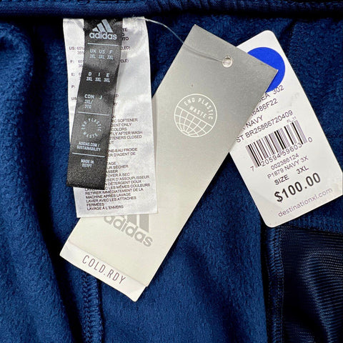 Adidas Men's Navy Blue COLD.RDY Thermal Fleece Jogger Pants Sz 3XL NWT