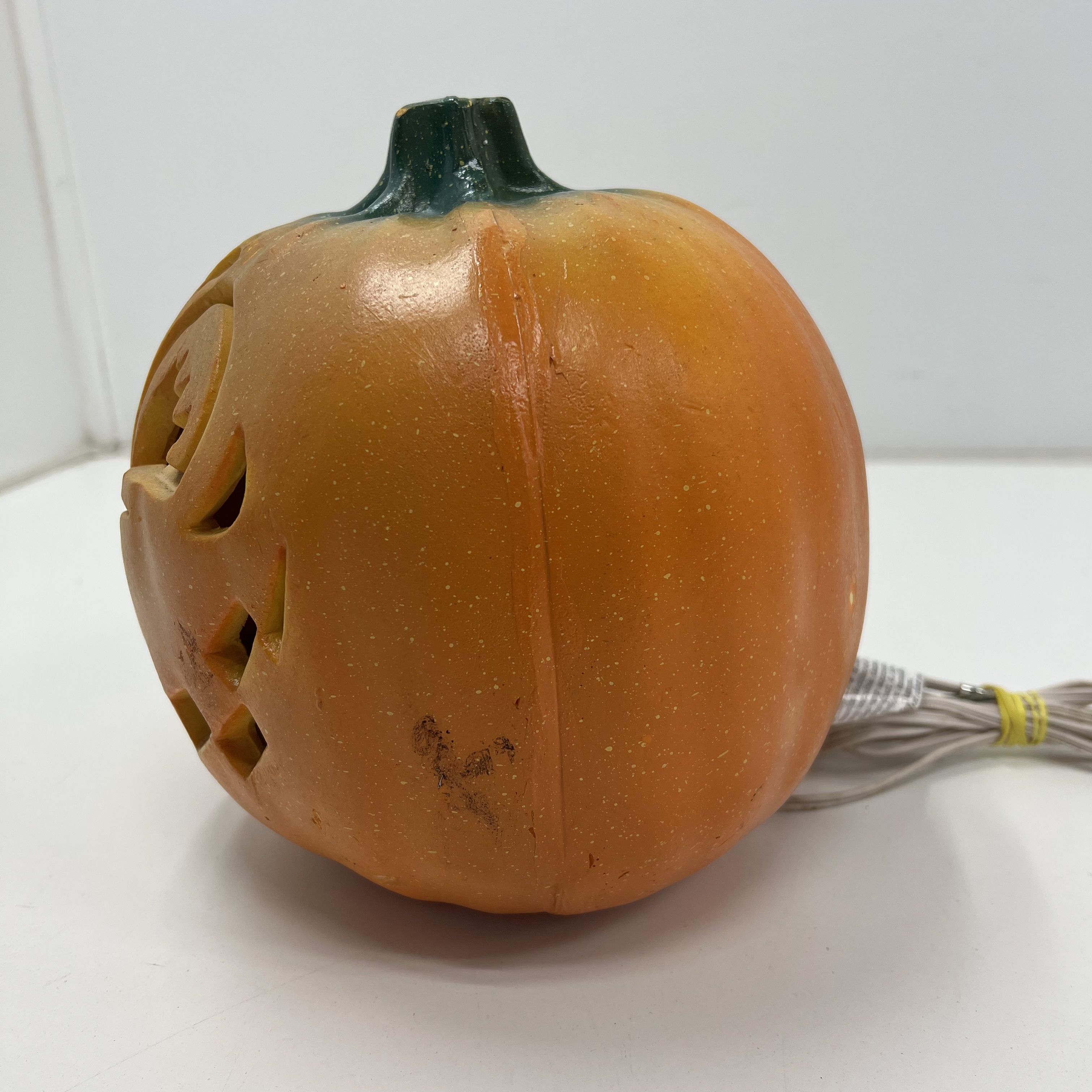 Vintage 1995 Trendmasters Light Up Jack O' Lantern Pumpkin Halloween Decor