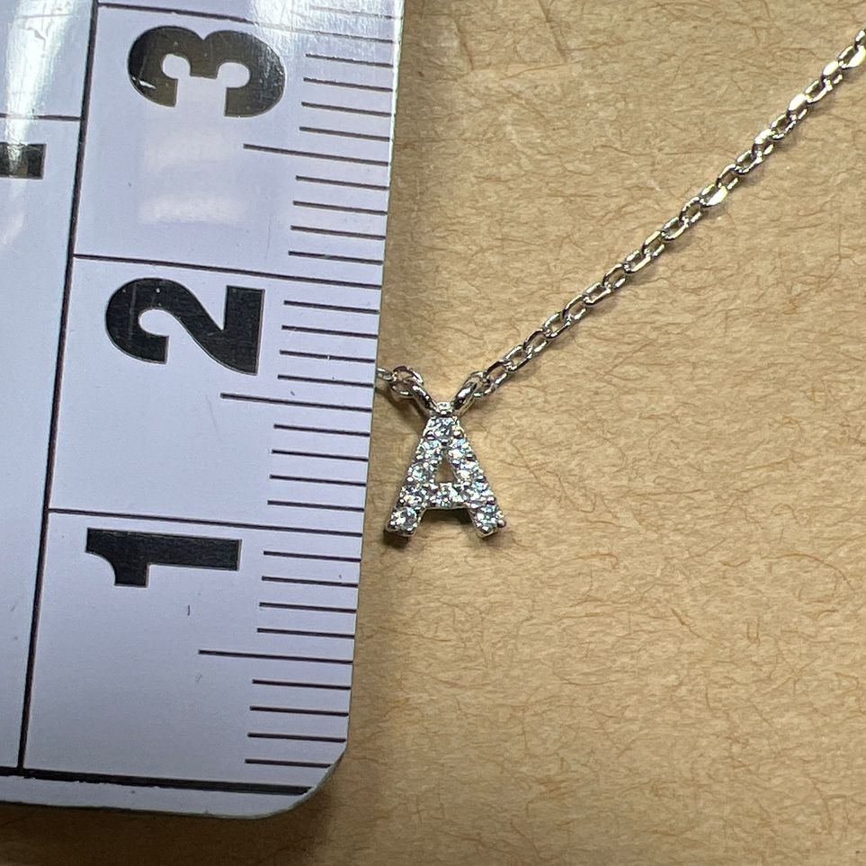 Francesca's Sterling Silver Letter A Necklace NWT