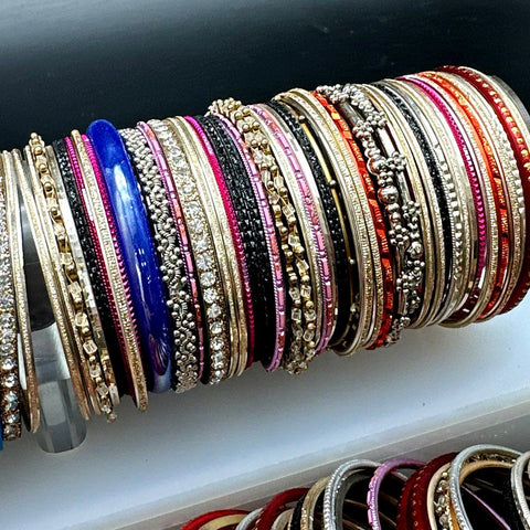 Mixed Fashion Bangle Bracelet Costume Jewelry Lot Colorful Rhinestone Accents
