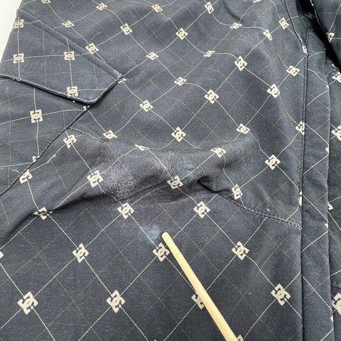 DC Men's Y2K Exotex 10K Ski Cargo Pants Black All Over Logo Sz S