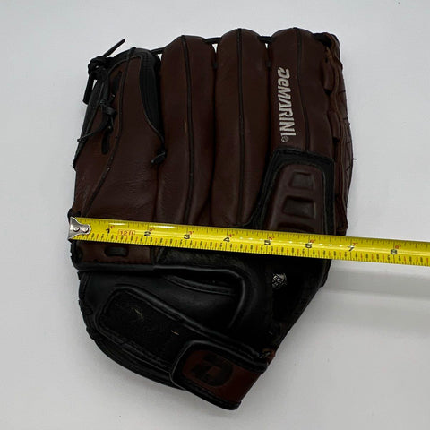 DeMarini Softball Glove 10 Inch Top Grade Leather Right Hand Throw Brown Black