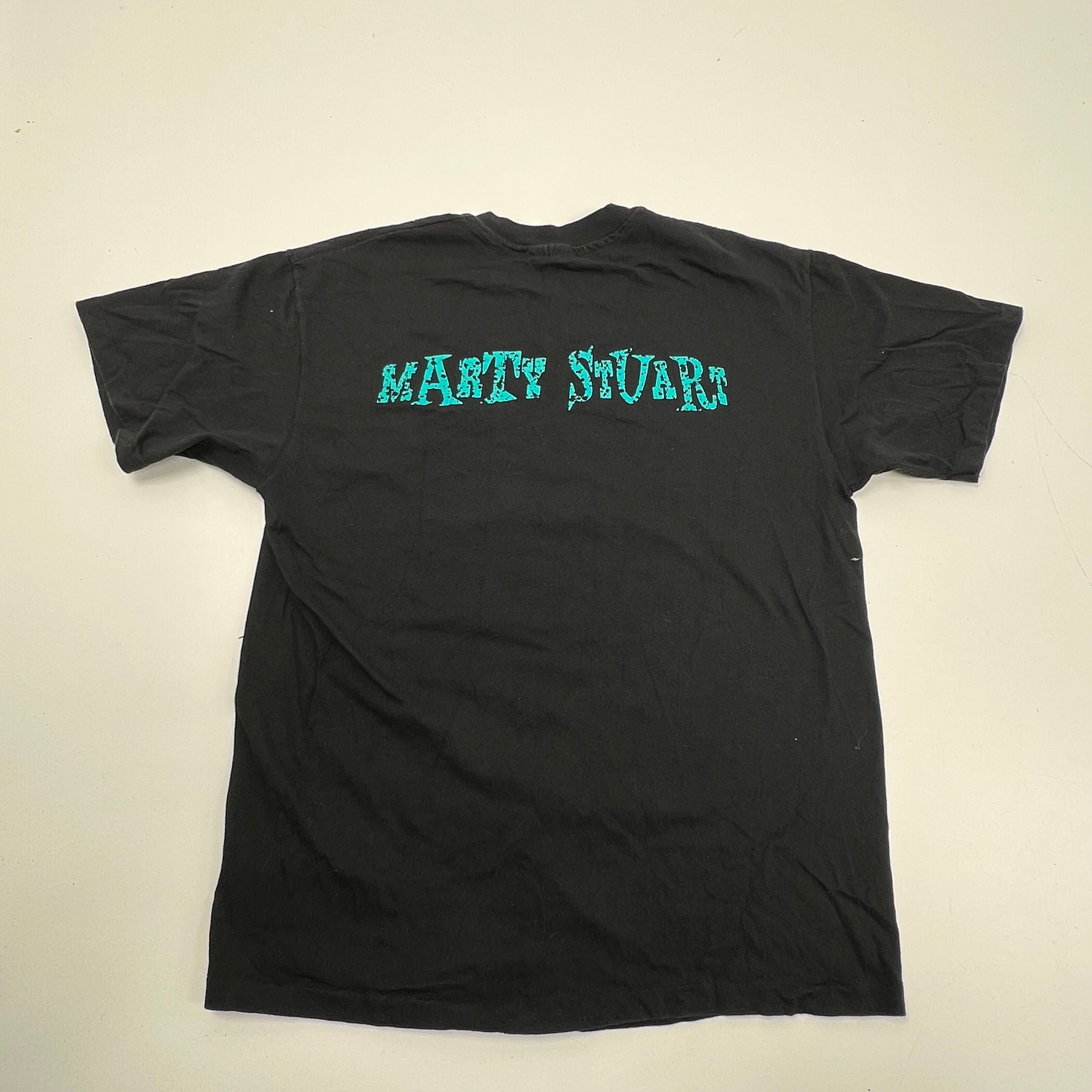 Vintage 1993 Marty Stuart Country T-Shirt Giant Made in USA Double Stitch Sz L