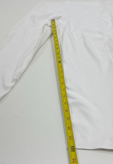 Athleta White Stay Fly Reflective Snake 7/8 Tight Leggings Women's Size L NWT