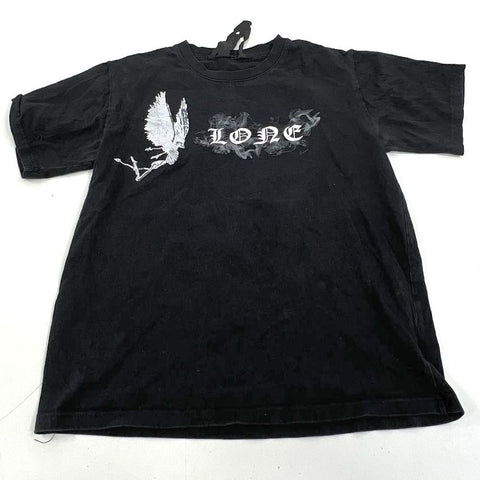 Vlone NAV Good Intentions Dove Angel Graphic T-Shirt Big V Logo Sz L