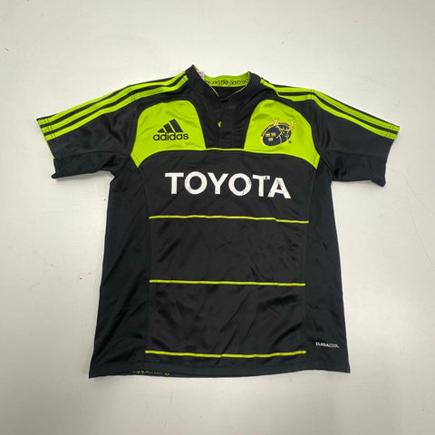 Adidas Men's Munster Rugby 2011 2012 Away Jersey Shirt Black Green Toyota