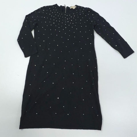 Michael Kors Studded Embellished Long Sleeve Sweater Dress NWT Sz L