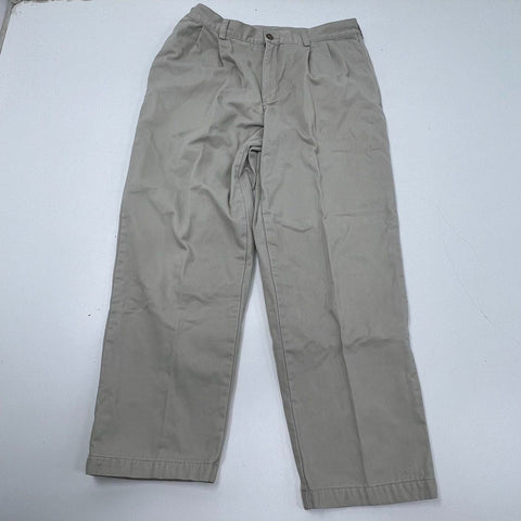 Vintage LL Bean Men's Flannel Lined Jeans & Chinos Pants Lot of 2 Sz 36x30