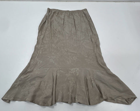 Vintage 90s Spencer Alexis Women's 2-Piece Skirt Set Champagne Jacquard 2X