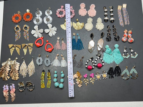 Lot of Baublebar & Others Statement Dangling Earrings