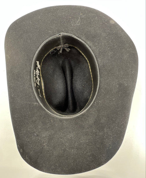 Mustang by Bailey Men's Black XXX Beaver Felt Cowboy Western Hat Made in USA