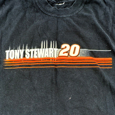 Vintage 2006 Tony Stewart NASCAR #20 Home Depot T-Shirt Double Stitch Sz L