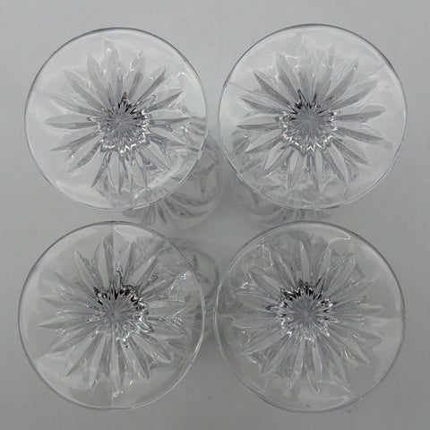 Marquis by Waterford Brookside Crystal Water Goblets 4 Piece Set Clear 8.5 In