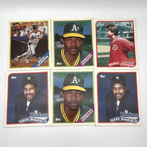 Vintage Topps MLB Baseball Card Folders Lot 1980s George Brett Dave Winfield