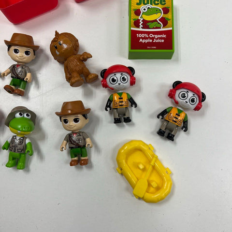 Ryan's World Adventure Cooler Playset Lot 10 Figures & Accessories