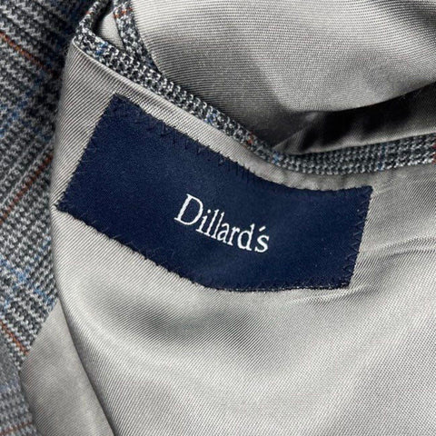 Hart Schaffner Marx Men's Gray Plaid Sport Coat Blazer Two Button Sz 46R