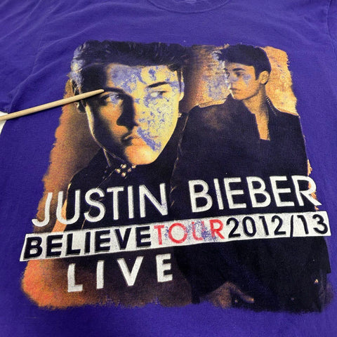 Justin Bieber Believe Tour 2012 2013 Live T-Shirt Carly Rae Jepsen Youth Sz M