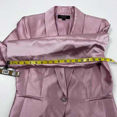 Tahari Luxe Women's Pink Amour Brianna Shawl Lapel Jacket Blazer NWT Sz 8P
