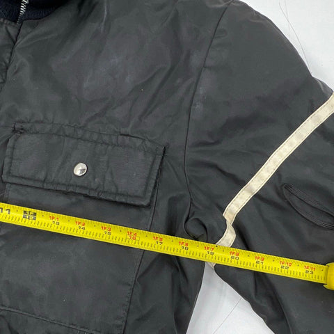 Vintage 70s Vulture Logo Padded Insulated Jumpsuit Snowsuit Coveralls Sz L