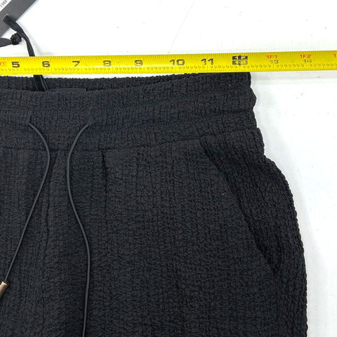 Nu Denmark Vie Black Gauzy Drawstring Joggers Trousers Women's XS NWT