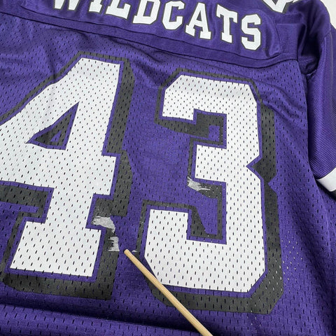 NWT Y2K Colosseum K-State Wildcats Purple Football Jersey #43 Men's Size L