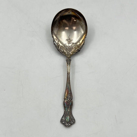 1847 Rogers Bros Vintage Pattern Silver Plate 8.25" Serving Spoon Grape Vine