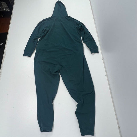 Savage X Fenty Dark Green Hooded Full Zip Logo Jumpsuit Romper Women's