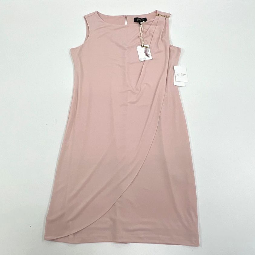 NWT Women's Jessica Simpson Light Pink Draped Sleeveless Dress - Size 8