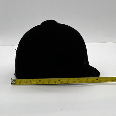 International Riding Helmets IRH Horse Riding Hat Hunt Cap Black Velvet 7 1/8