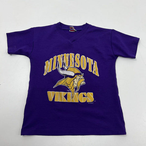 Vintage 90s Sport Attack Vikings Randy Moss #84 Purple NFL Jersey Kids Youth