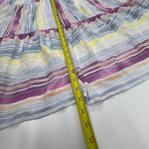NWT Lauren Conrad Maxi Watercolor Multi Stripes Sundress Women's Small $74